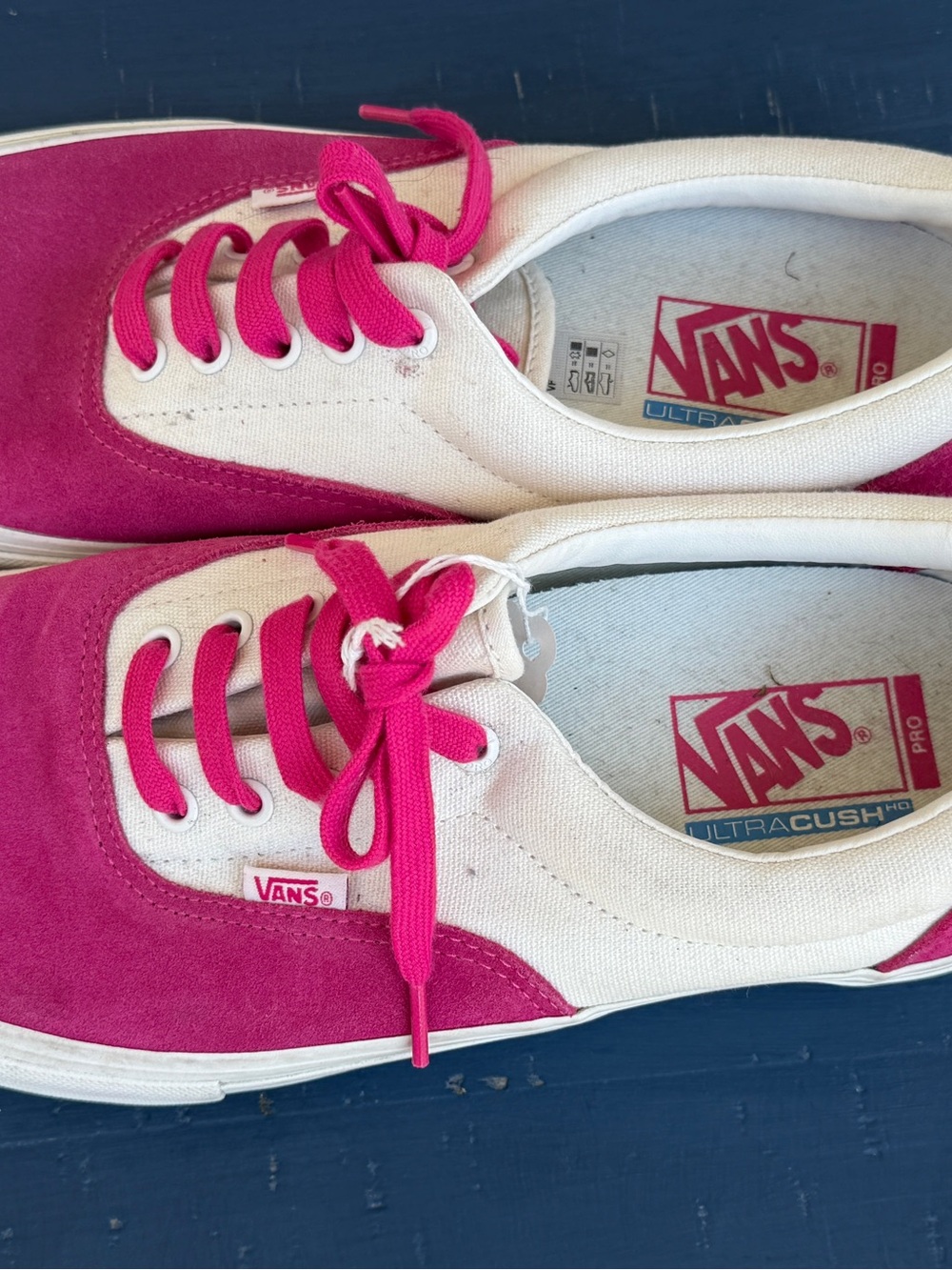 Vans Pink and White Sneakers Men’s 11.5 - Picture 2 of 10